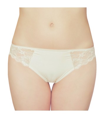 Floral Lace Briefs Knickers Champagne 3213